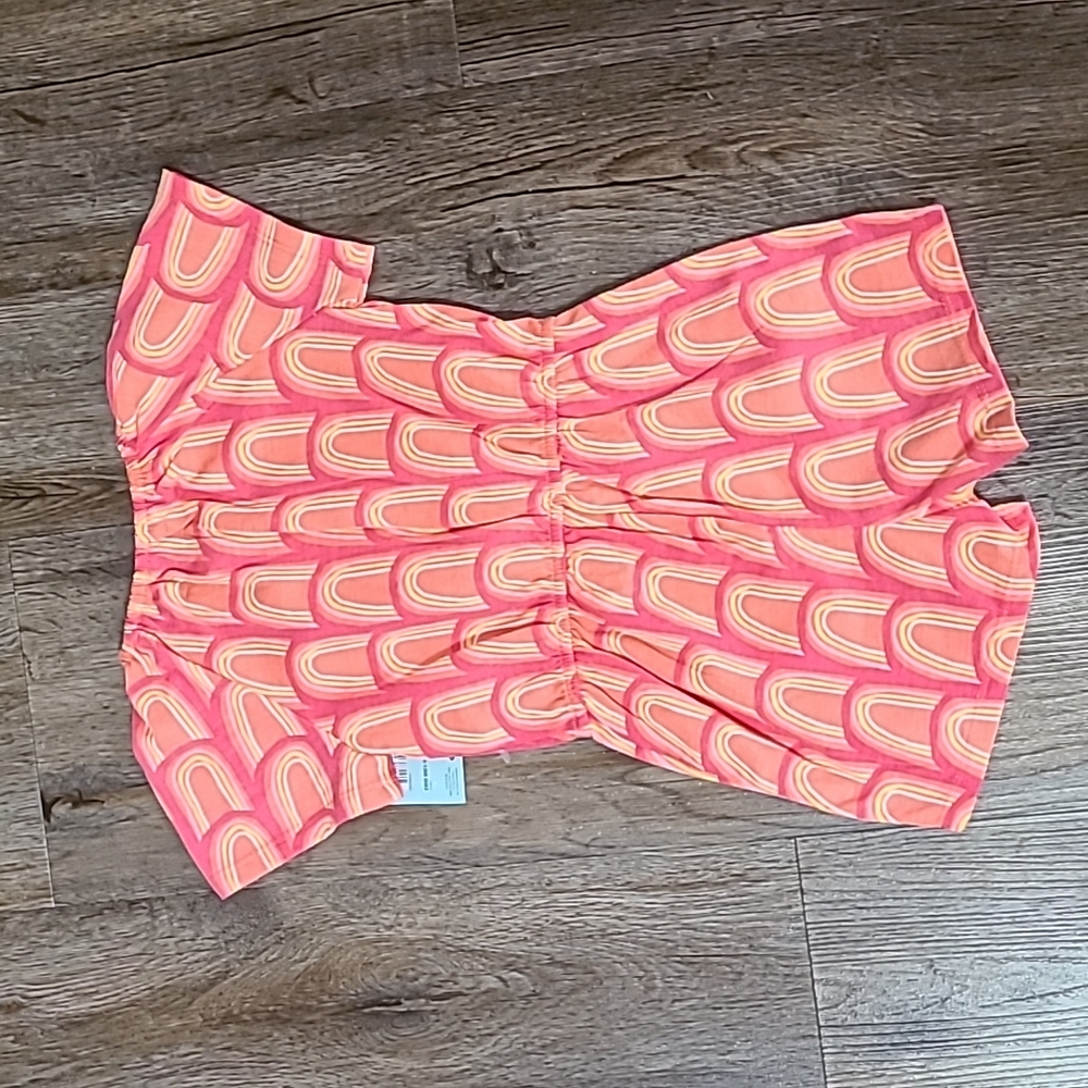OKIE DOKIE BRAND TODDLER GIRLS PINK & ORANGE ROMPER SHORTS SIZE 4T - Picture 6 of 6